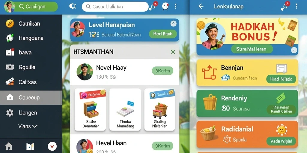 Tampilan awal aplikasi yang menarik dan user-friendly.