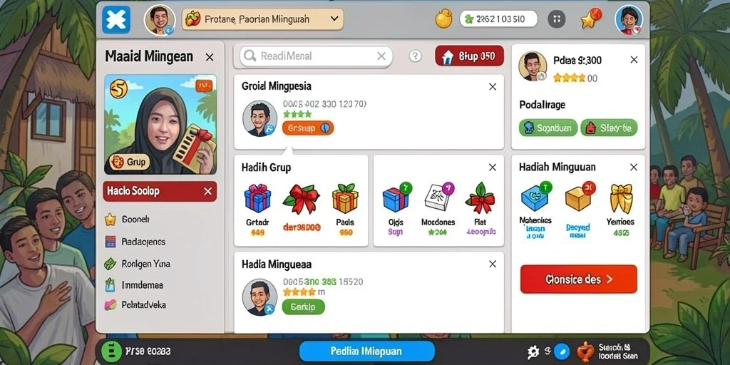 Tampilan antarmuka yang user-friendly.