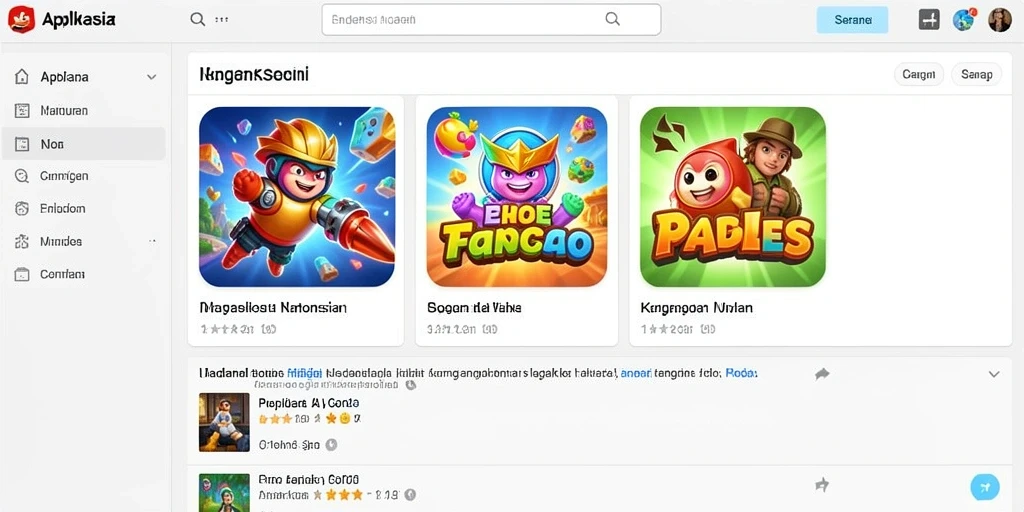 Tampilan antarmuka utama yang menarik dan mudah digunakan.