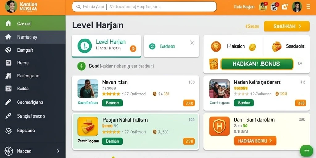 Tampilan antarmuka utama aplikasi INDOSLOT303 yang menarik.