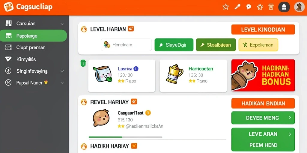 Screenshot menunjukkan antarmuka utama aplikasi LINETOGEL.