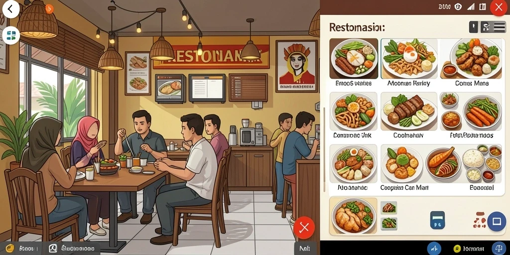 Tampilan awal permainan yang menarik dan mudah dinavigasi.